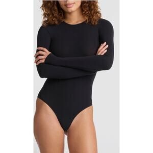 Commando The Ballet Long Sleeve Black Bodysuit One Size NIB NEW $138